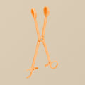 Plastic Sponge Forceps Clamp, Orange, Slide-Lock, Multipurpose Surgical & Piercing Tweezers