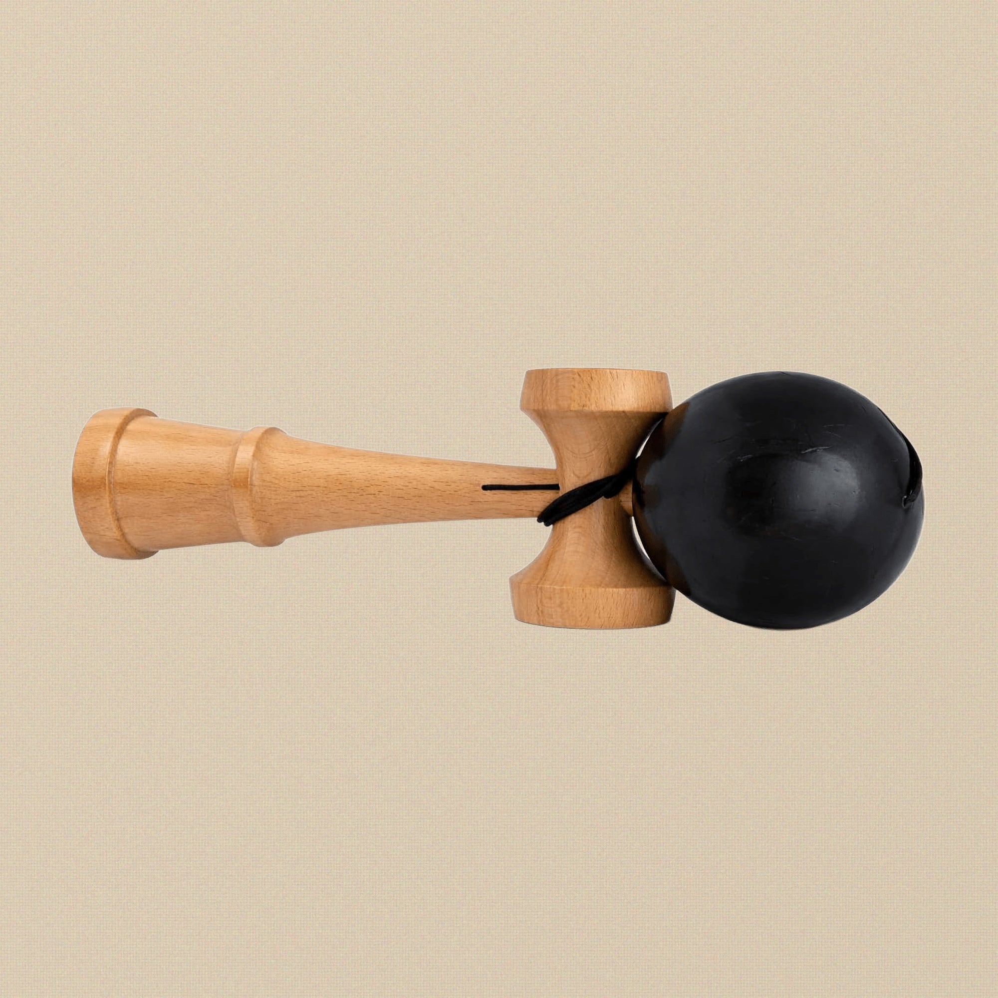 Professional Kendama, Black Ball, Beech Wood, 3-Way Competition Grade | Hobby & Craft Tools | Toolsmith Ltd UK