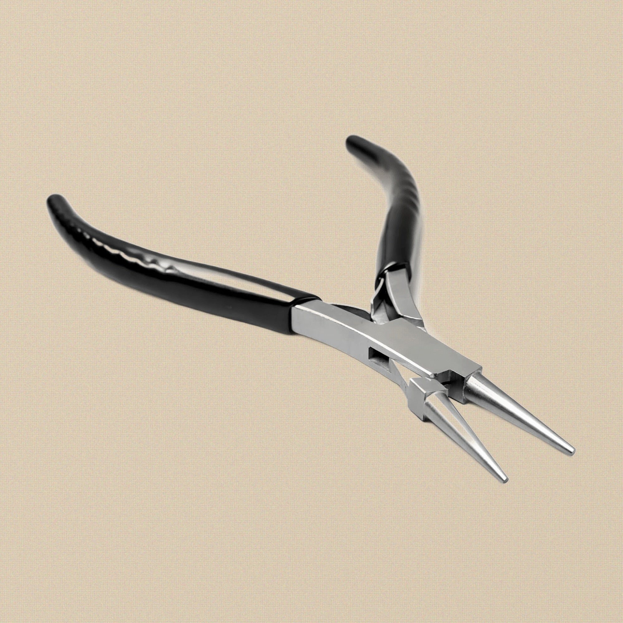 Economy Slim Line Round Nose Pliers, Stainless Steel, 13 cm, for Jewellery Making