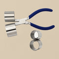 XX-Large Double Cylinder Bracelet Bending Pliers, Stainless Steel, 35 mm & 41 mm, for Jewellery Making