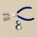 Small Double Cylinder Bracelet Bending Pliers, Stainless Steel, 16 mm & 20 mm, for Jewellery Making