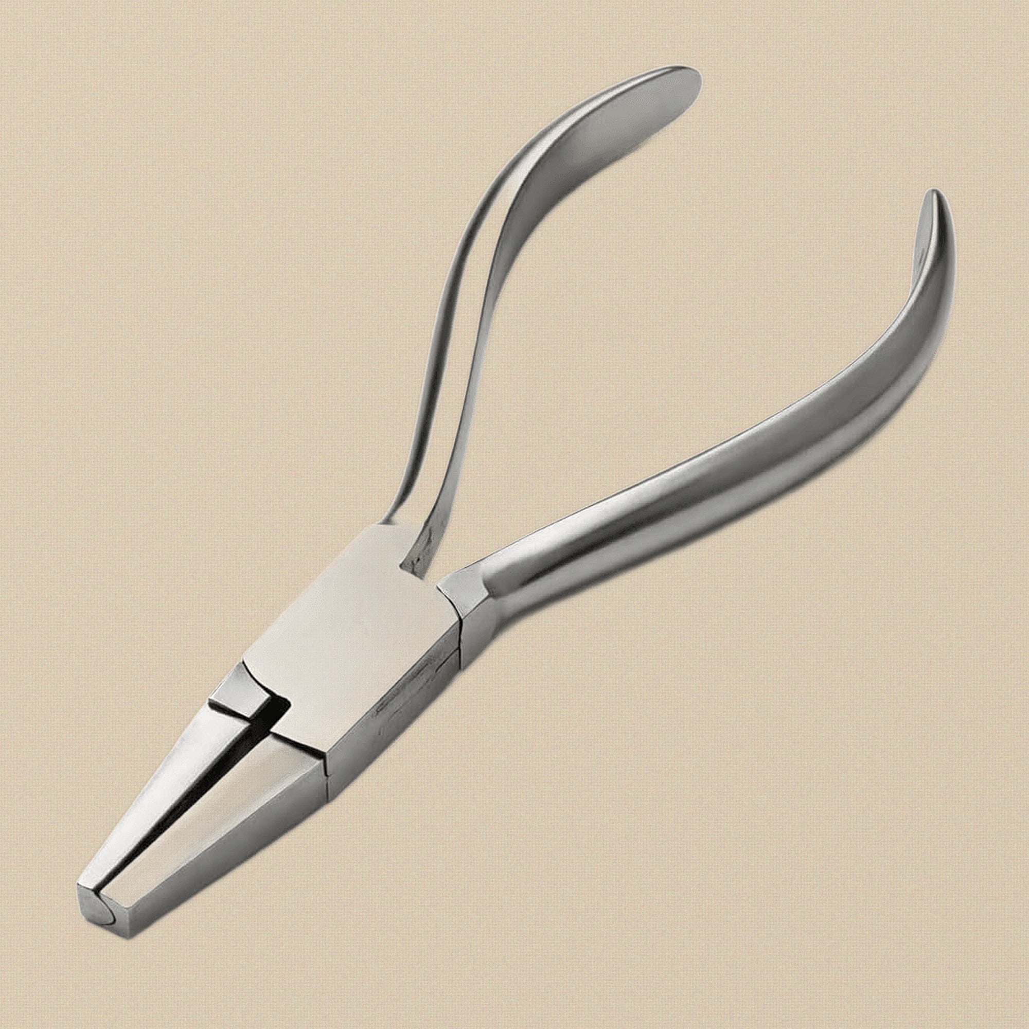 Half-Round Concave Nose Pliers, Polished Stainless Steel, 5.5 Inch, for Ring Bending & Forming | Jewellery Making Tools | Toolsmith Ltd UK
