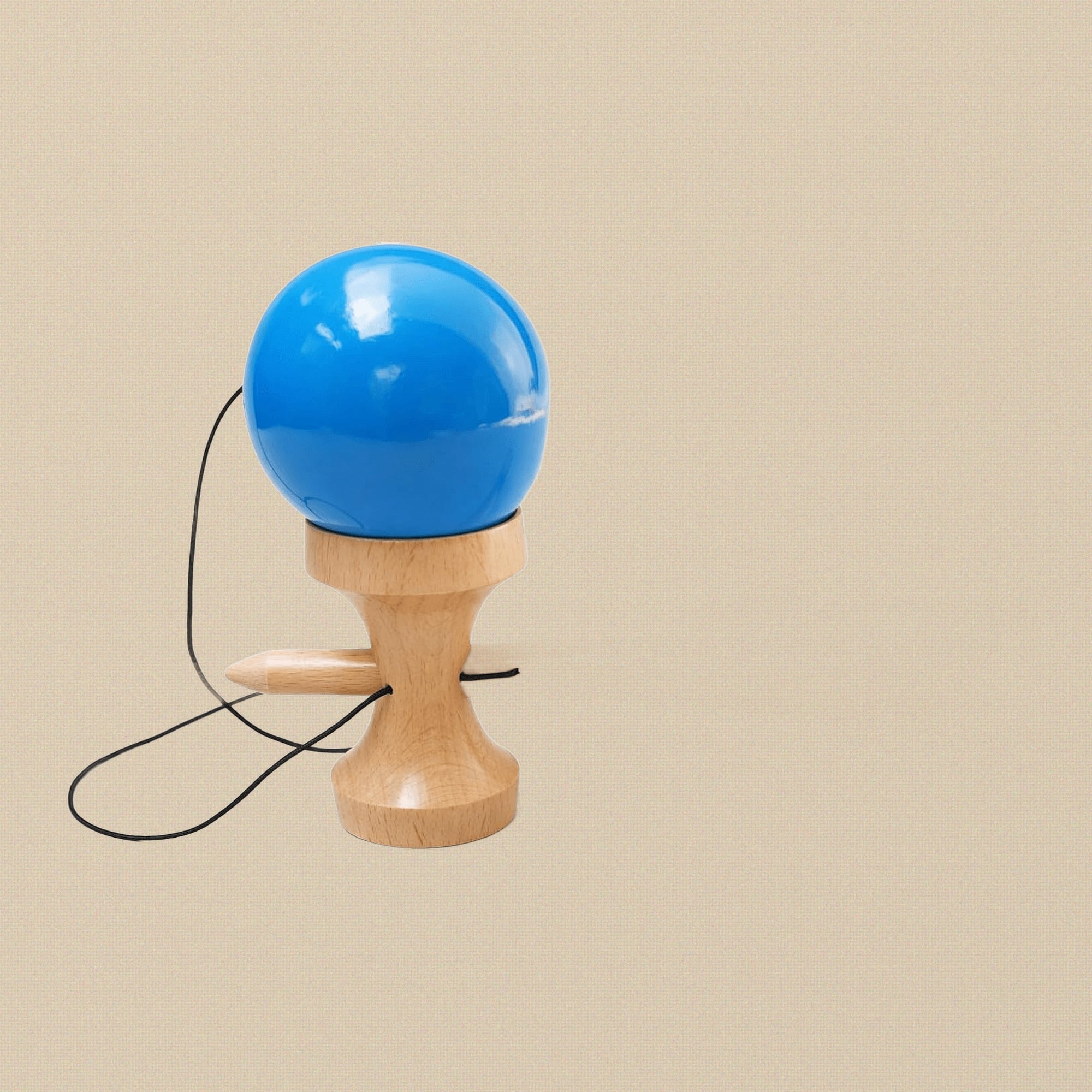 Professional 3-Way Kendama, Blue, Beech Wood, Competition Grade | Hobby & Craft Tools | Toolsmith Ltd UK