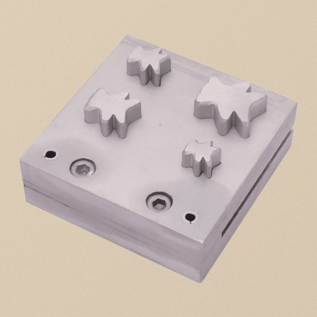 Teddy Bear Steel Disc Cutter Set, 4 Punches, 12-26 mm, Jewellery Making Tool | Disc Cutter Set | Toolsmith Ltd UK
