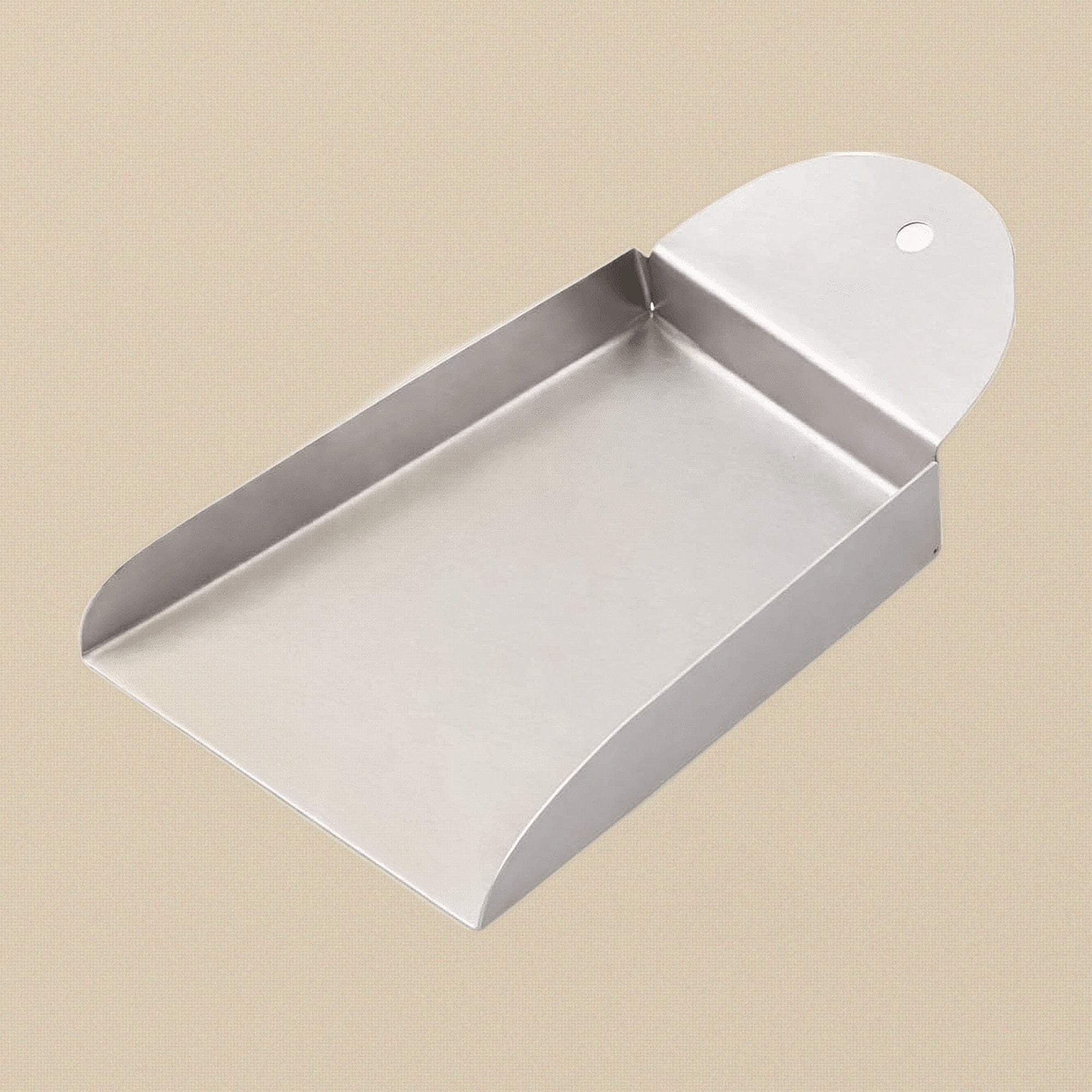 Stainless Steel Gem & Bead Shovel Scoop, Large Rectangular, 6.5 x 8 cm, for Jewellery Sorting | Jewellery Making Tools | Toolsmith Ltd UK
