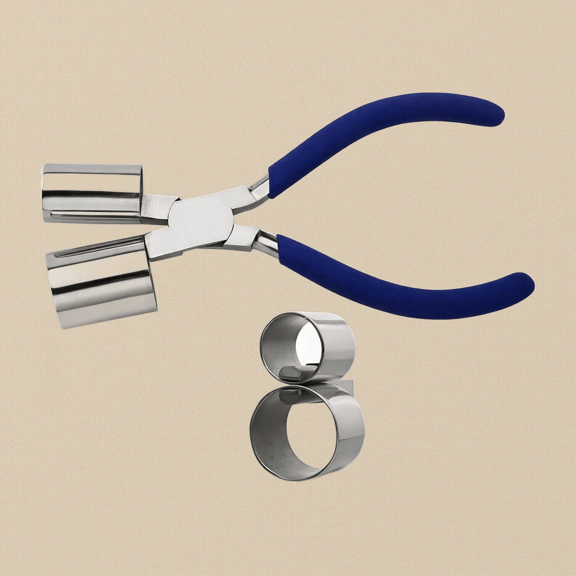 Large Double Cylinder Bracelet Bending Pliers, Stainless Steel, 20 mm & 25 mm, for Jewellery Making