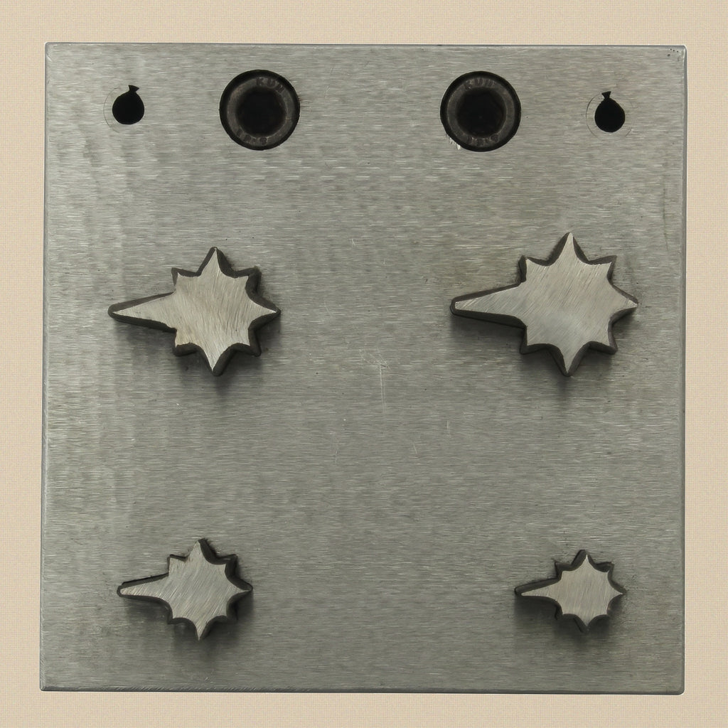 Sparkle Star Steel Disc Cutter Set, 4 Punches, 10-24 mm, Jewellery Making Tool | Disc Cutter Set | Toolsmith Ltd UK