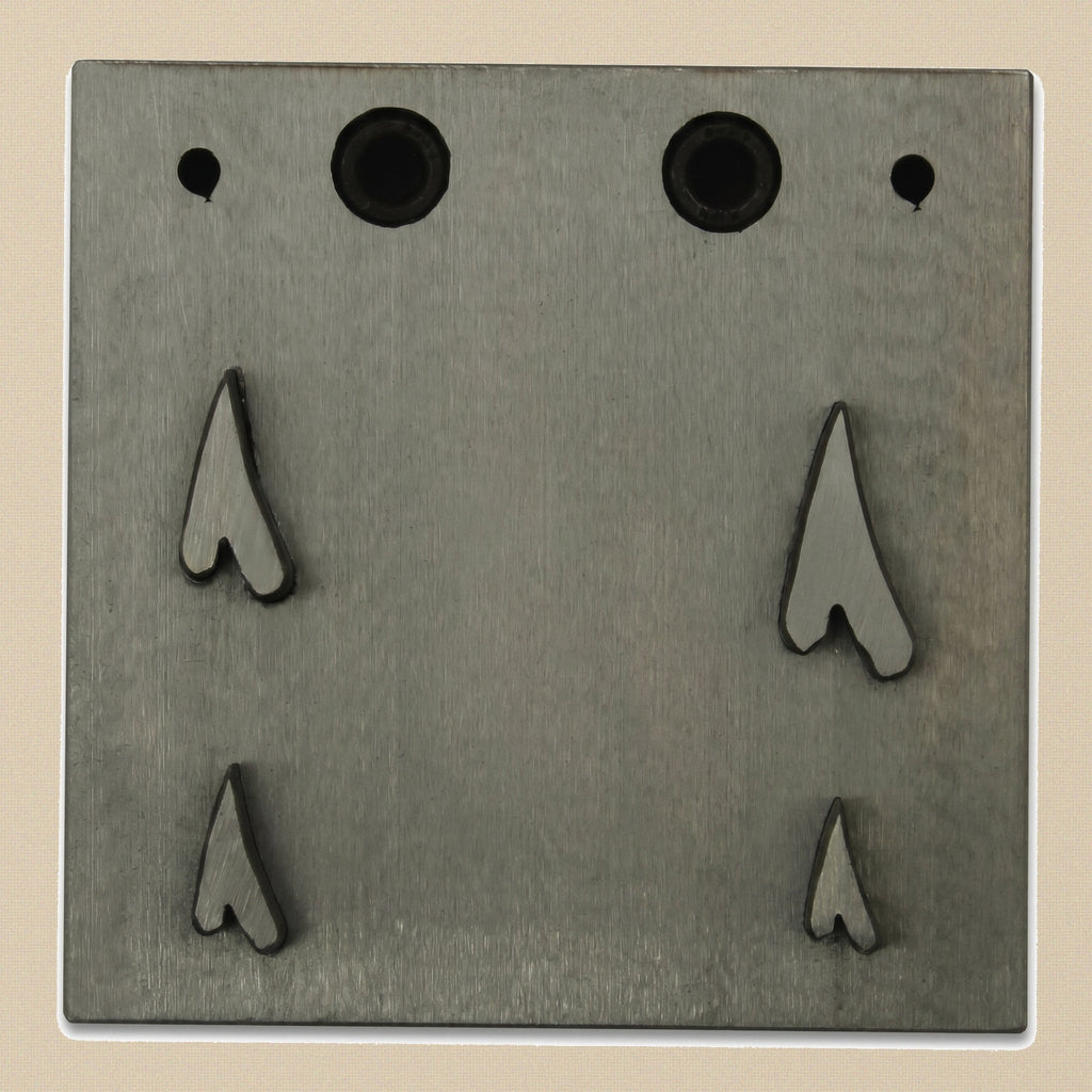 Narrow Heart Steel Disc Cutter Set, 4 Punches, 6-24 mm, Jewellery Making Tool | Disc Cutter Set | Toolsmith Ltd UK