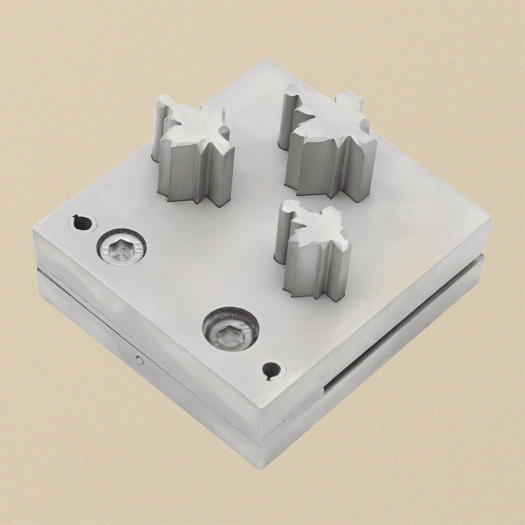 Maple Leaf Steel Disc Cutter Set, 3 Punches, 13-25 mm, Jewellery Making Tool | Disc Cutter Set | Toolsmith Ltd UK