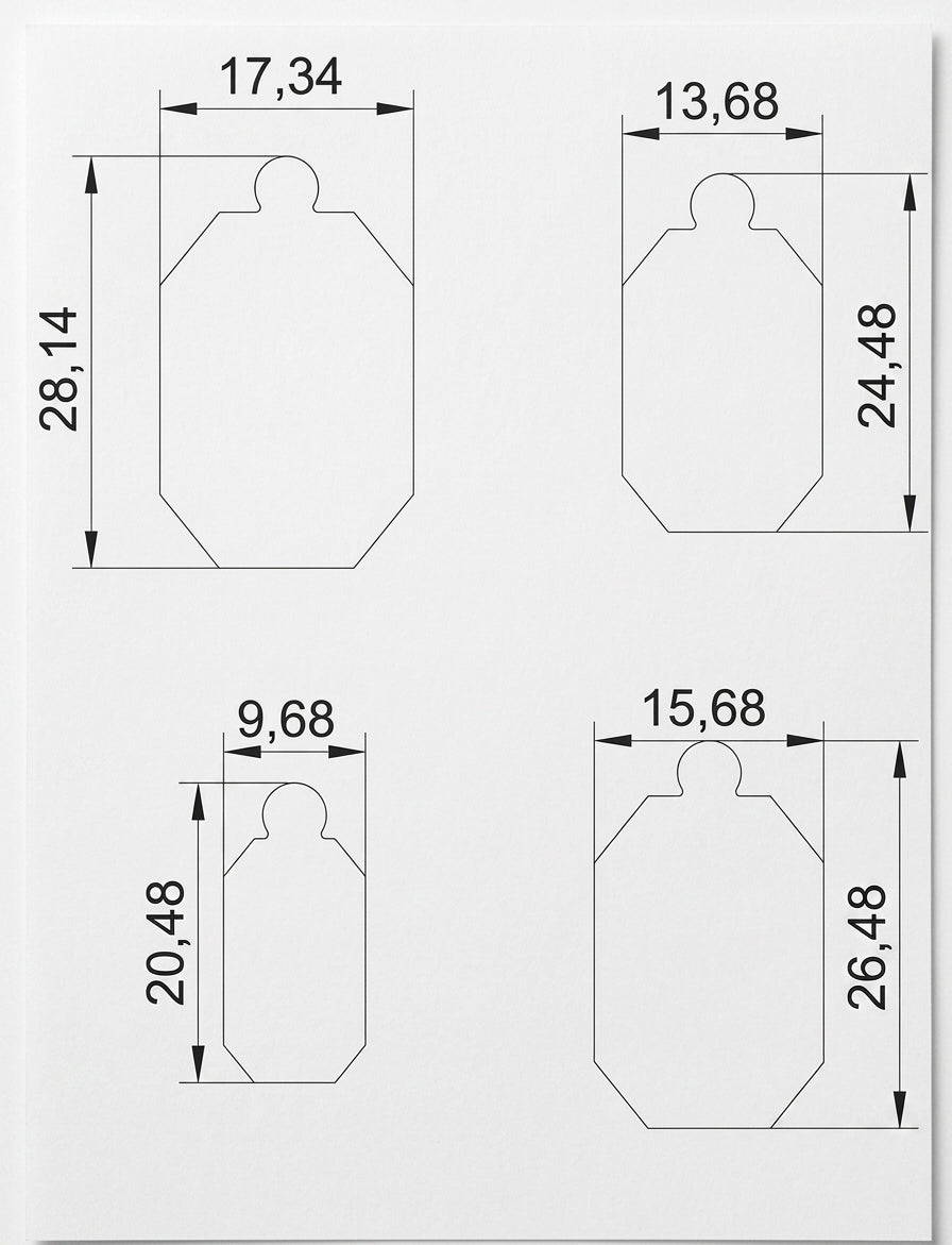 Emerald Cut Steel Disc Cutter Set, 4 Punches, 9-29 mm, Jewellery Making Tool | Disc Cutter Set | Toolsmith Ltd UK