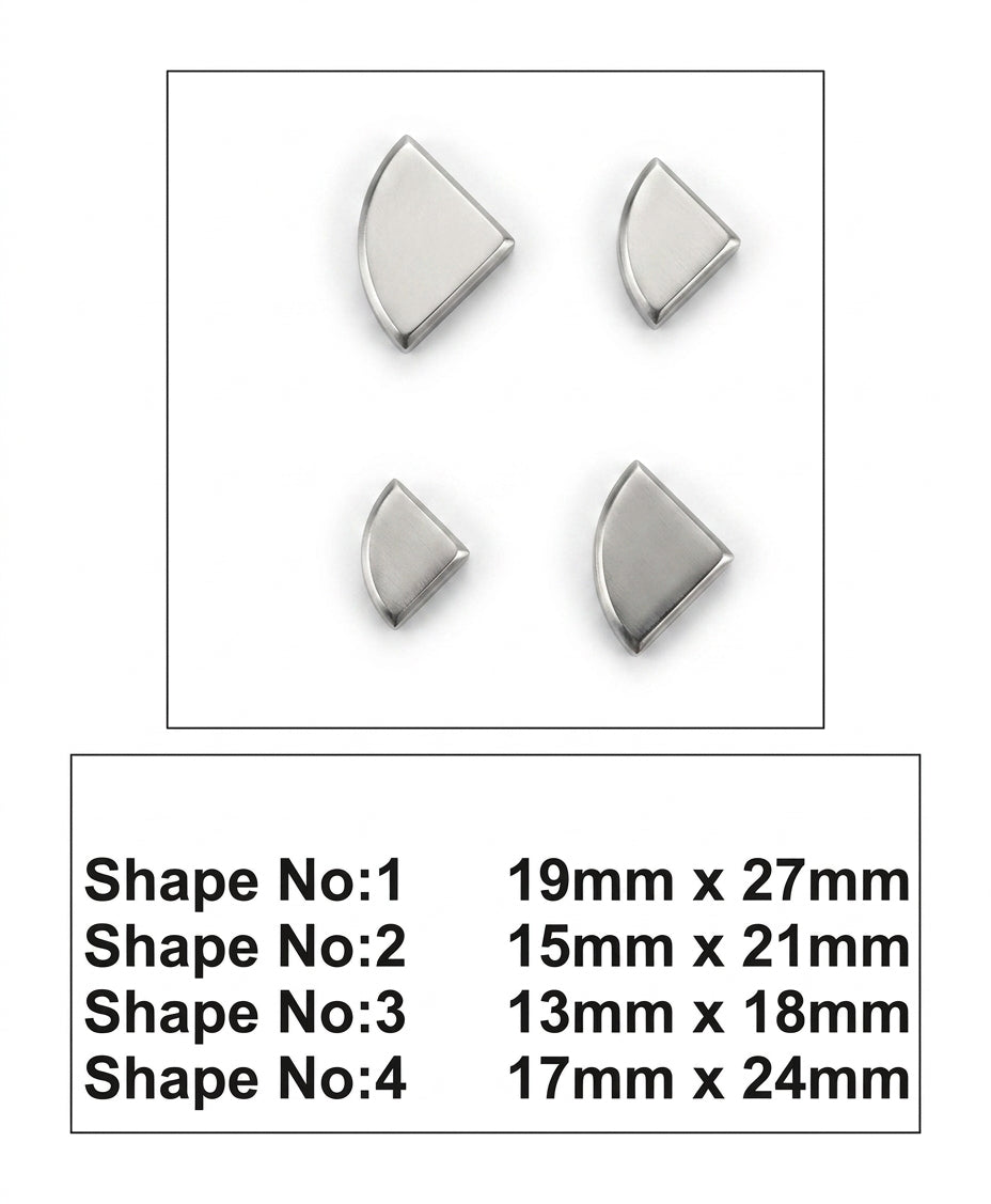 Quarter Circle Steel Disc Cutter Set, 4 Punches, 13-27 mm, Jewellery Making Tool | Disc Cutter Set | Toolsmith Ltd UK