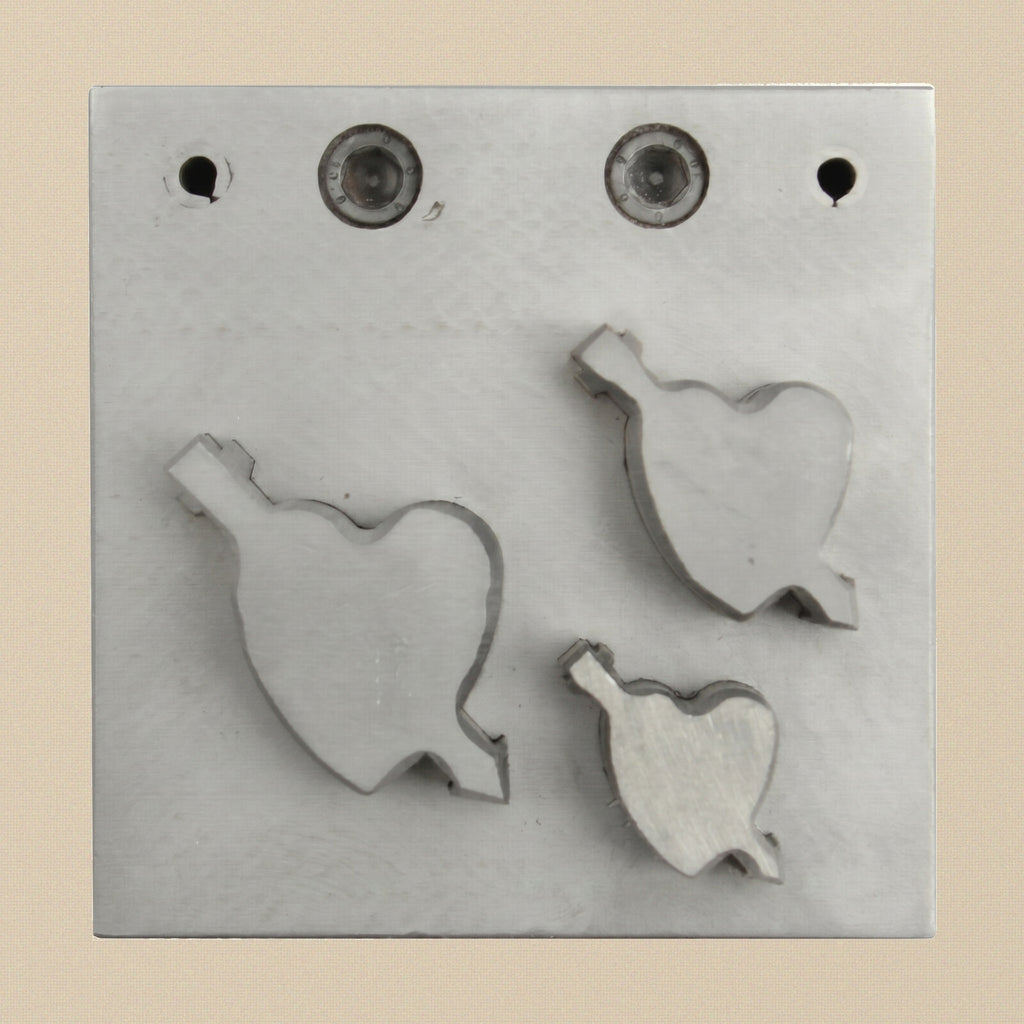 Heart with Arrow Steel Disc Cutter Set, 3 Punches, 21-35 mm, Jewellery Making Tool | Disc Cutter Set | Toolsmith Ltd UK