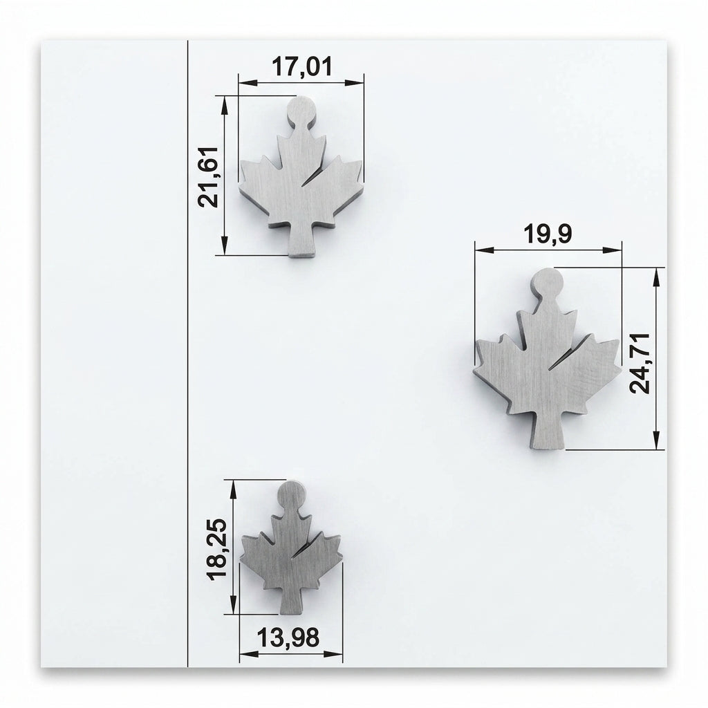 A single punch inserted into the die block, ready for striking with a hammer.