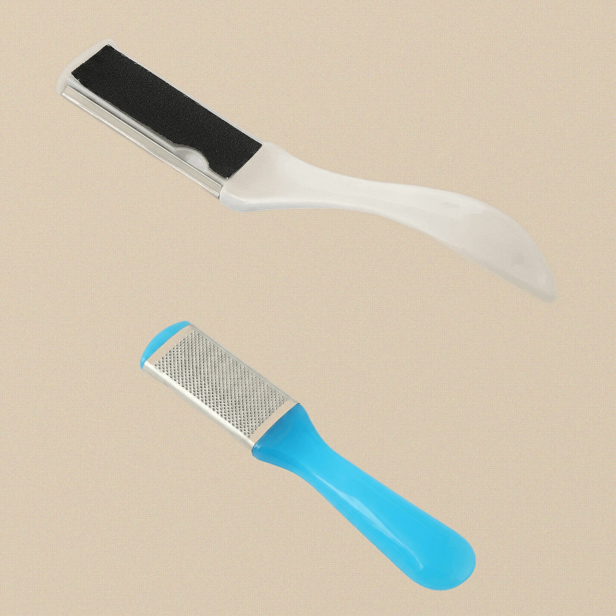 Double-Sided Foot Rasp & Callus Remover, Exfoliating Pedicure File — Both