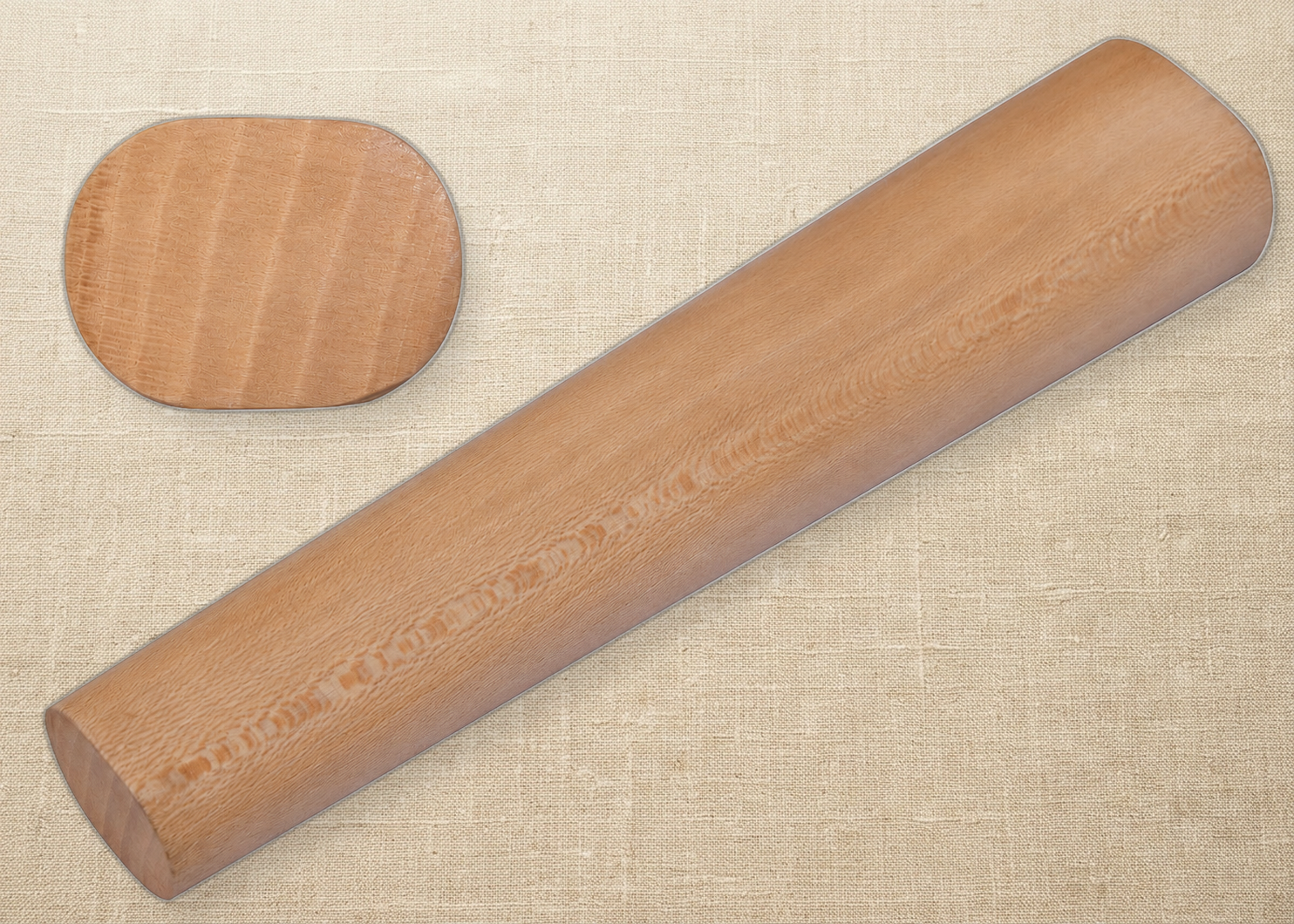 Flattened Oval Wood Bracelet Mandrel, Bangle Jewellery Hammering Forming Shaping Tool, 14-3/4 Inch | Jewellery Making Tools | Toolsmith Ltd UK