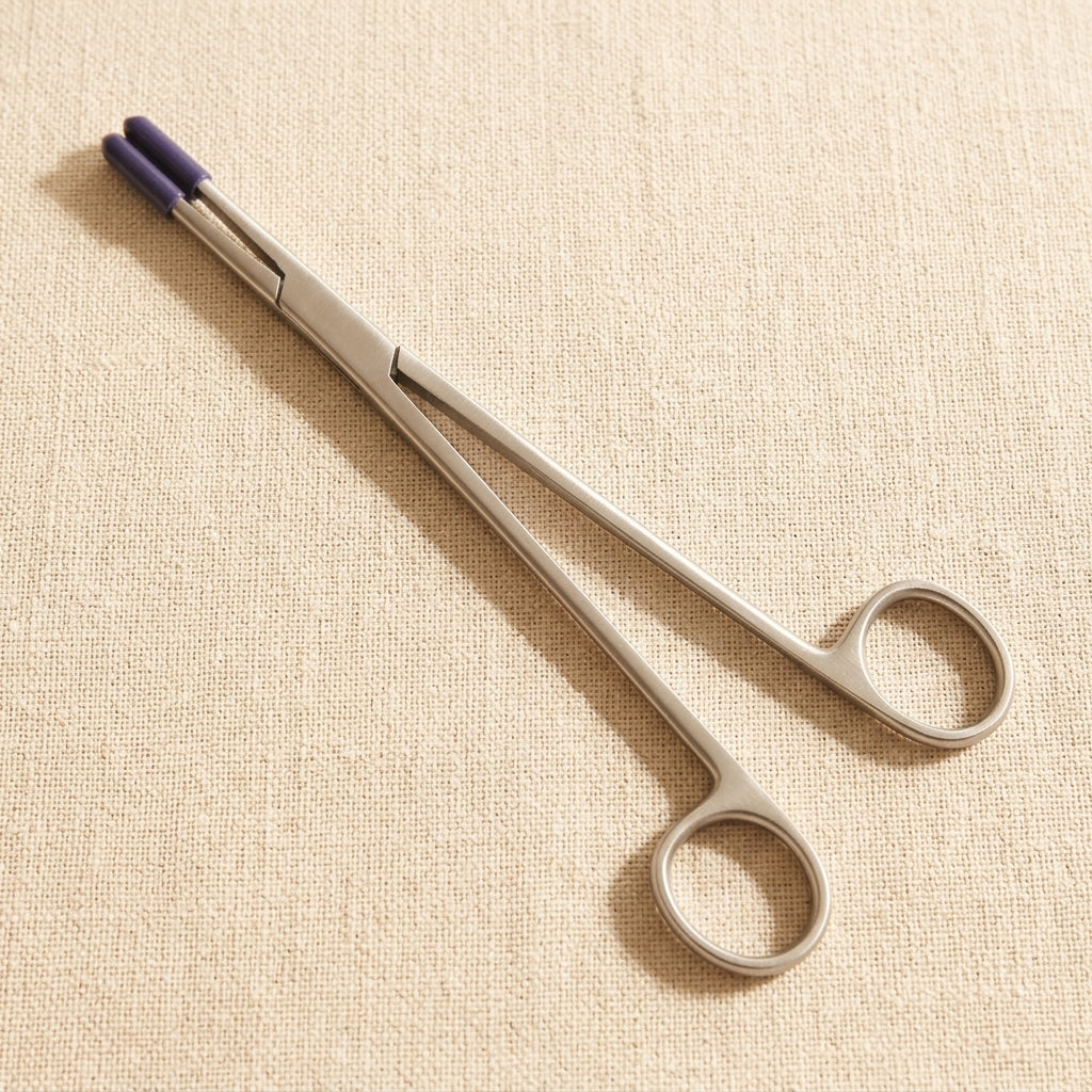 Steamostats Forceps Tweezers, Stainless Steel, 8" Length, Non-Locking, PVC Tips, Steam and Ultrasonic Cleaning, Jewellery Tool | Surgical Instruments | Toolsmith Ltd UK