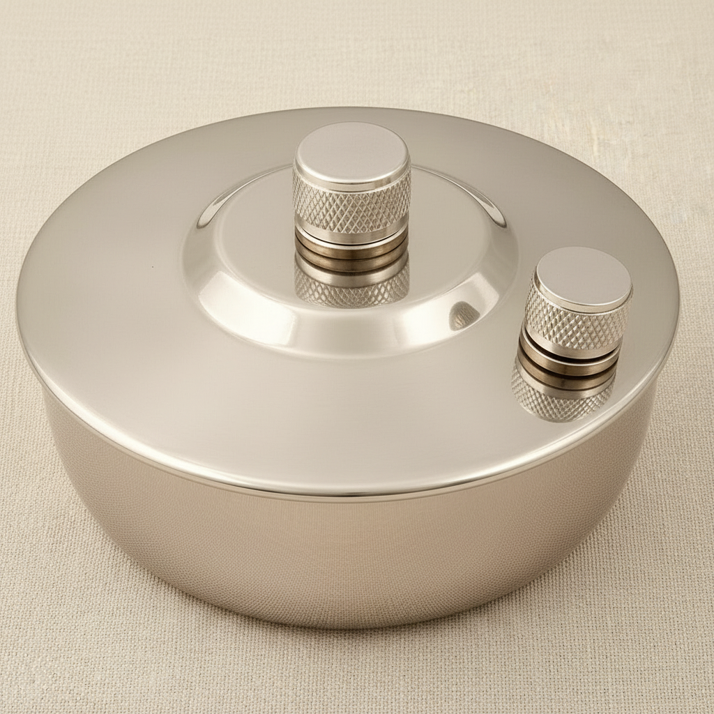 Jeweller's Alcohol Spirit Lamp in Polished Stainless Steel with Snuffer Cap | Spirit Lamp | Toolsmith Ltd UK
