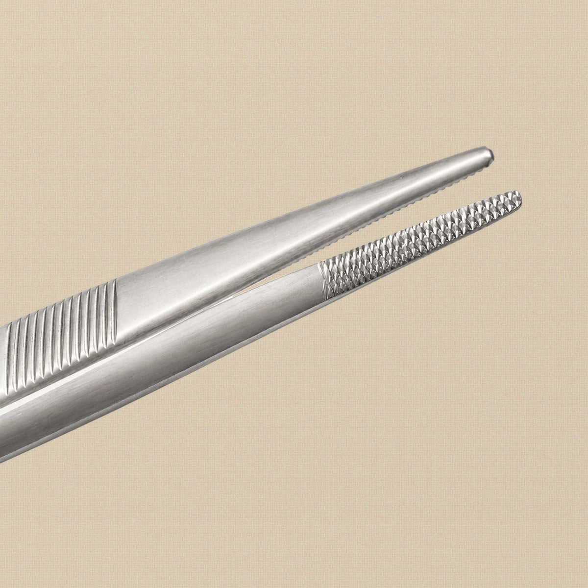 Thumb Locking Tweezers with Slide Lock, Large Tips, 6.5 Inch, Satin Stainless Steel, for Diamonds and Gemstones | Jewellery Making Tools | Toolsmith Ltd UK