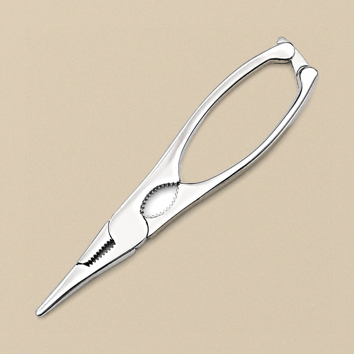 Seafood Lobster Shears with Tong Ends, 18.5 cm, Stainless Steel, Open-Loop Handle, Crab and Shellfish Cutter | Kitchen Tools | Toolsmith Ltd UK