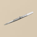 Thumb Locking Tweezers with Slide Lock, Medium Tips, 6.5 Inch, Satin Stainless Steel, for Diamonds and Gemstones | Jewellery Making Tools | Toolsmith Ltd UK