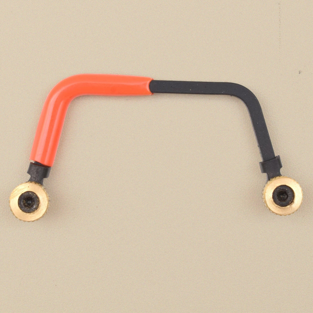 Miniature Jewellers Saw Frame, Orange and Black, 38 x 32 mm Frame with Brass Thumb Nuts, for Fine Piercing Work | Jewellery Making Tools | Toolsmith Ltd UK