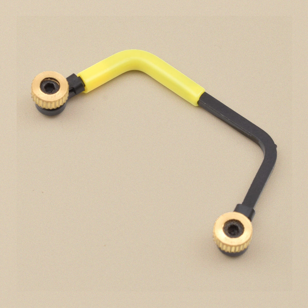 Miniature Jewellers Saw Frame, Yellow and Black, 38 x 32 mm Frame with Brass Thumb Nuts, for Fine Piercing Work | Jewellery Making Tools | Toolsmith Ltd UK