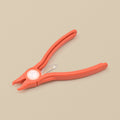 Orange nylon plastic stone setting pliers, 146 mm
