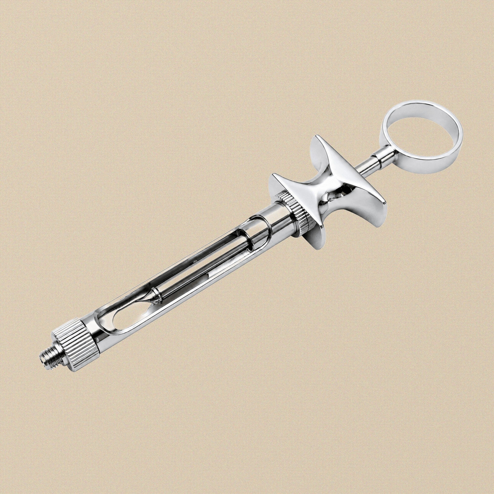 Surgical Steel Aspirating Syringe for 1.8 ml Dental Cartridges