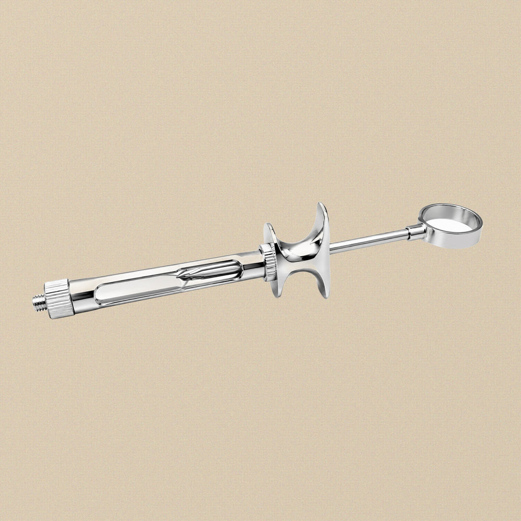 Surgical Steel Aspirating Syringe for 1.8 ml Dental Cartridges