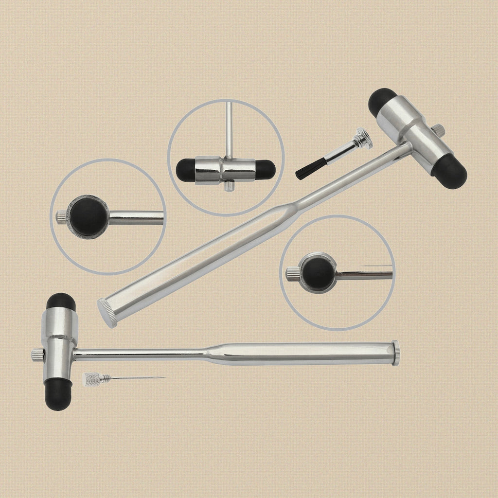 Buck & Babinski 3-in-1 Neurological Reflex Hammer with Pin & Brush | Medical & Diagnostic Instruments | Toolsmith Ltd UK