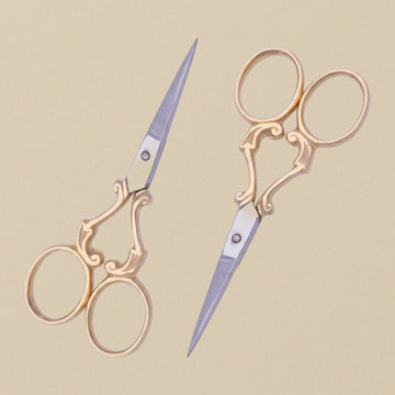 Vine Scroll Fancy Embroidery Scissors — 4″ Gold-Plated | Embroidery Scissors | Toolsmith Ltd UK