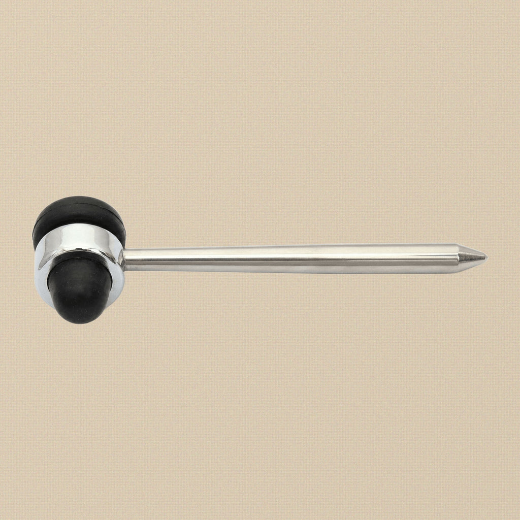 Full 241 mm length of the Troemner reflex hammer against a white background.