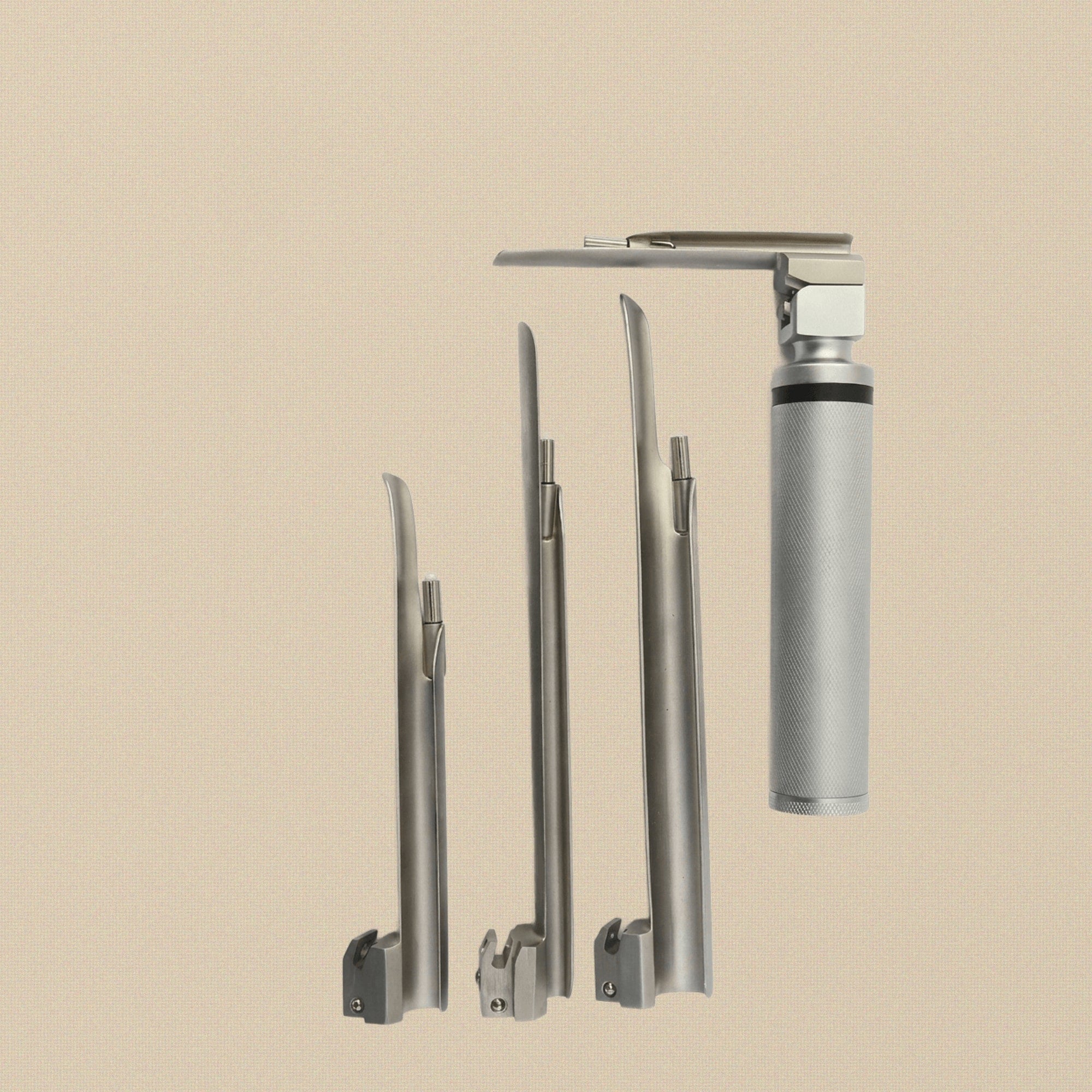 Miller Conventional Laryngoscope Set — 4 Straight Blades | Surgical Instrument | Toolsmith Ltd UK