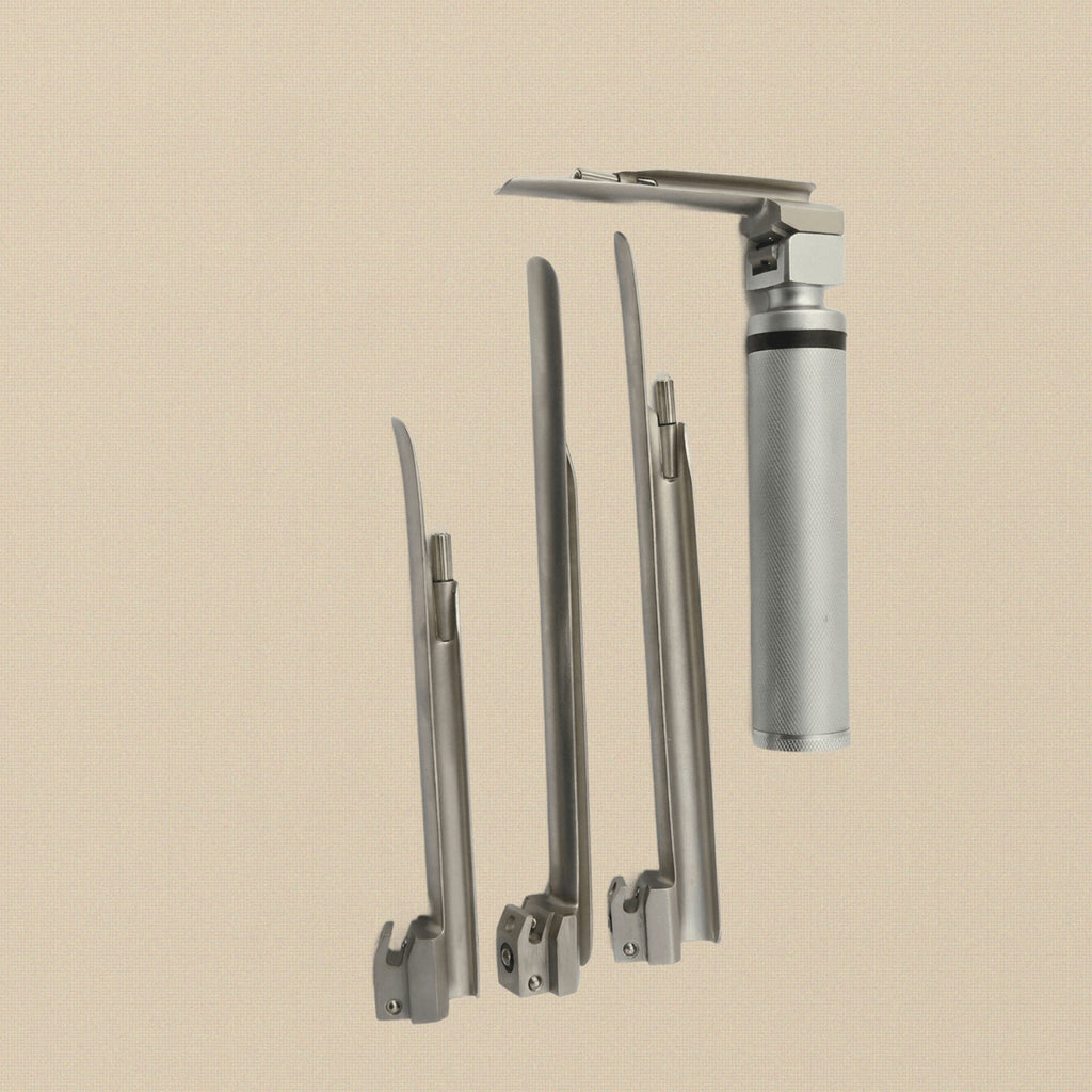 Miller Conventional Laryngoscope Set — 4 Straight Blades | Surgical Instrument | Toolsmith Ltd UK