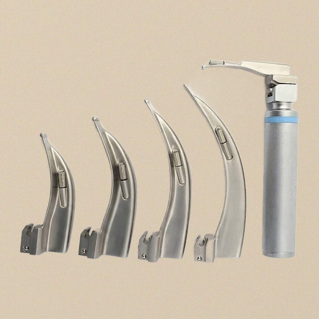Macintosh Conventional Laryngoscope Set — 5 Curved Blades | Laryngoscope Set | Toolsmith Ltd UK