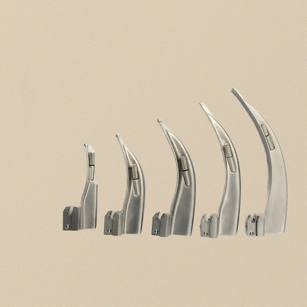 Macintosh Conventional Laryngoscope Set — 5 Curved Blades | Laryngoscope Set | Toolsmith Ltd UK