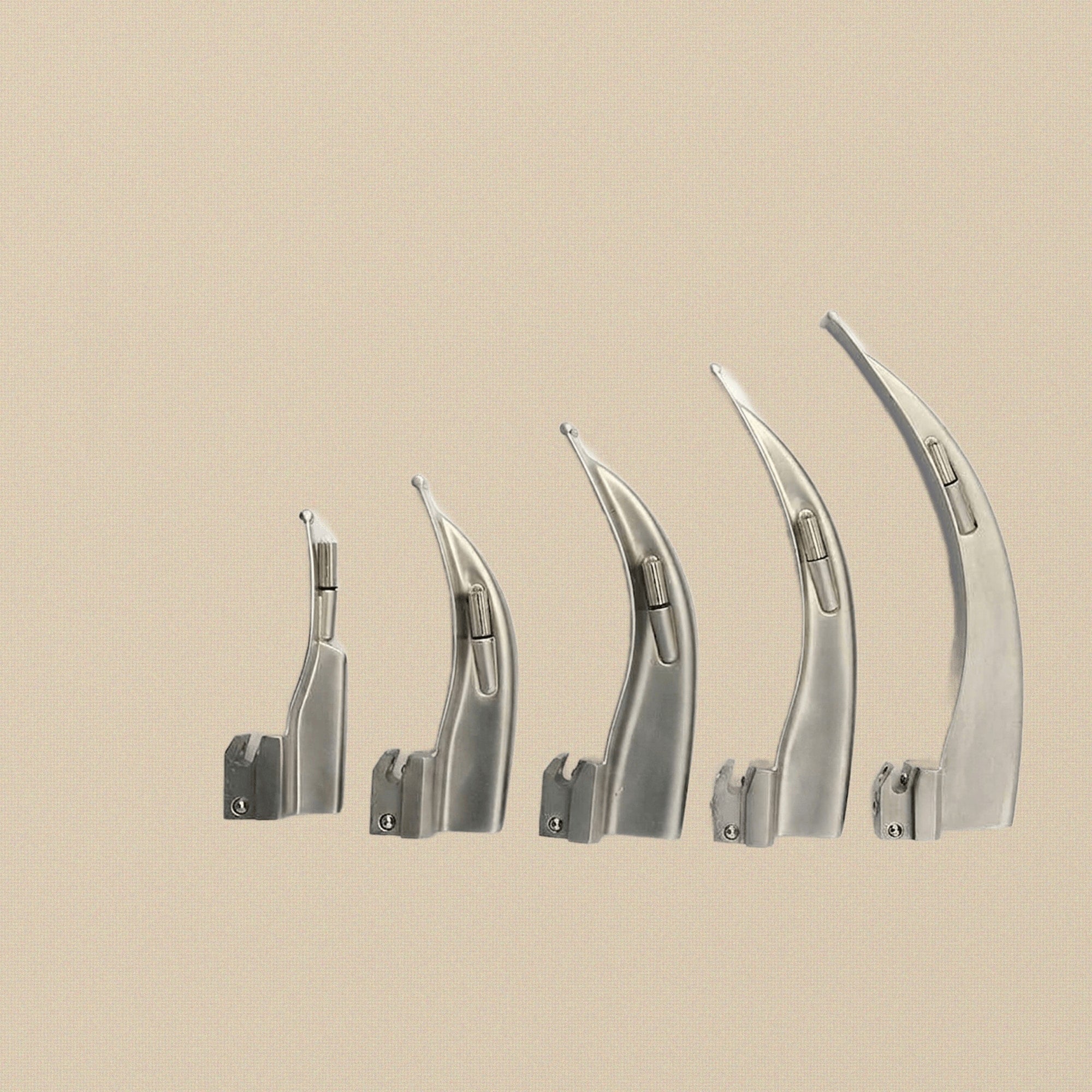 Macintosh Conventional Laryngoscope Set — 5 Curved Blades | Laryngoscope Set | Toolsmith Ltd UK