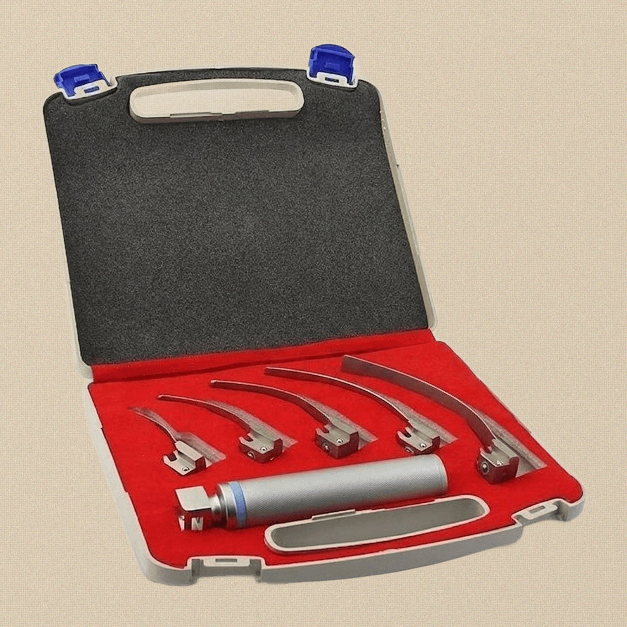 Macintosh Conventional Laryngoscope Set — 5 Curved Blades | Laryngoscope Set | Toolsmith Ltd UK