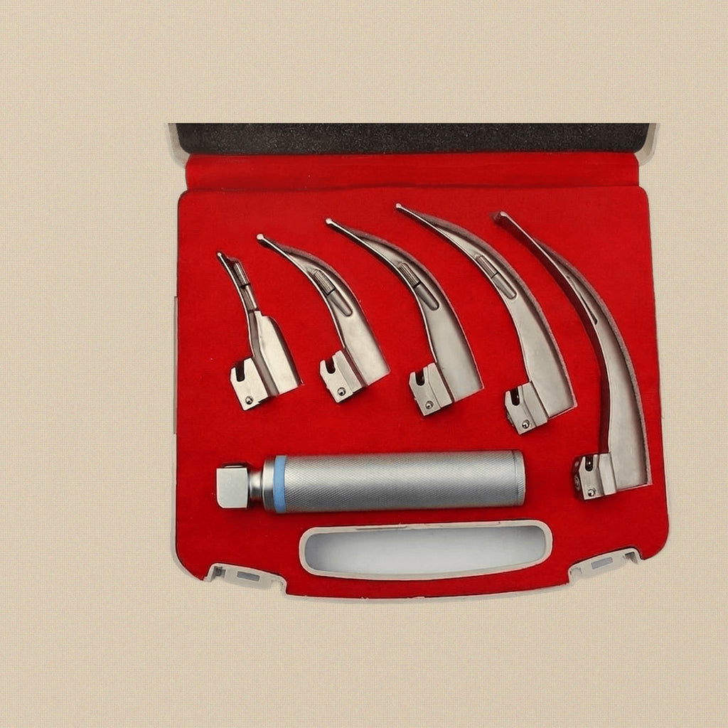 Macintosh Conventional Laryngoscope Set — 5 Curved Blades | Laryngoscope Set | Toolsmith Ltd UK