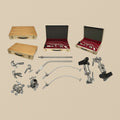 Complete Leyla brain retractor system assembled on a white background.