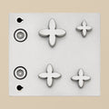 4 Petal Flower Shape, Steel Disc Cutter Set, Jewellery Forming and Stamping Blanks | Jewellery Making Tools | Toolsmith Ltd UK