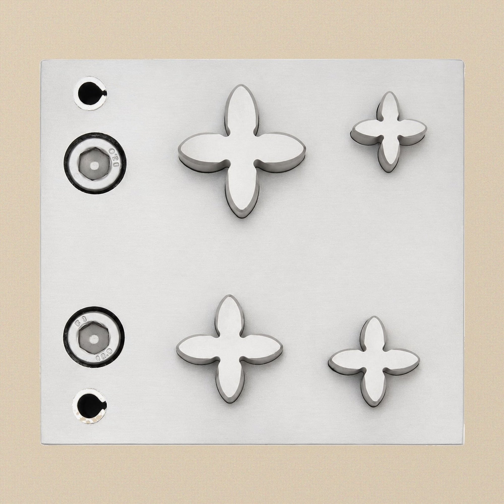4 Petal Flower Shape, Steel Disc Cutter Set, Jewellery Forming and Stamping Blanks | Jewellery Making Tools | Toolsmith Ltd UK