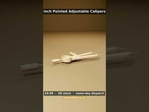 4-Inch Adjustable Calipers/Dividers — 3D product reel