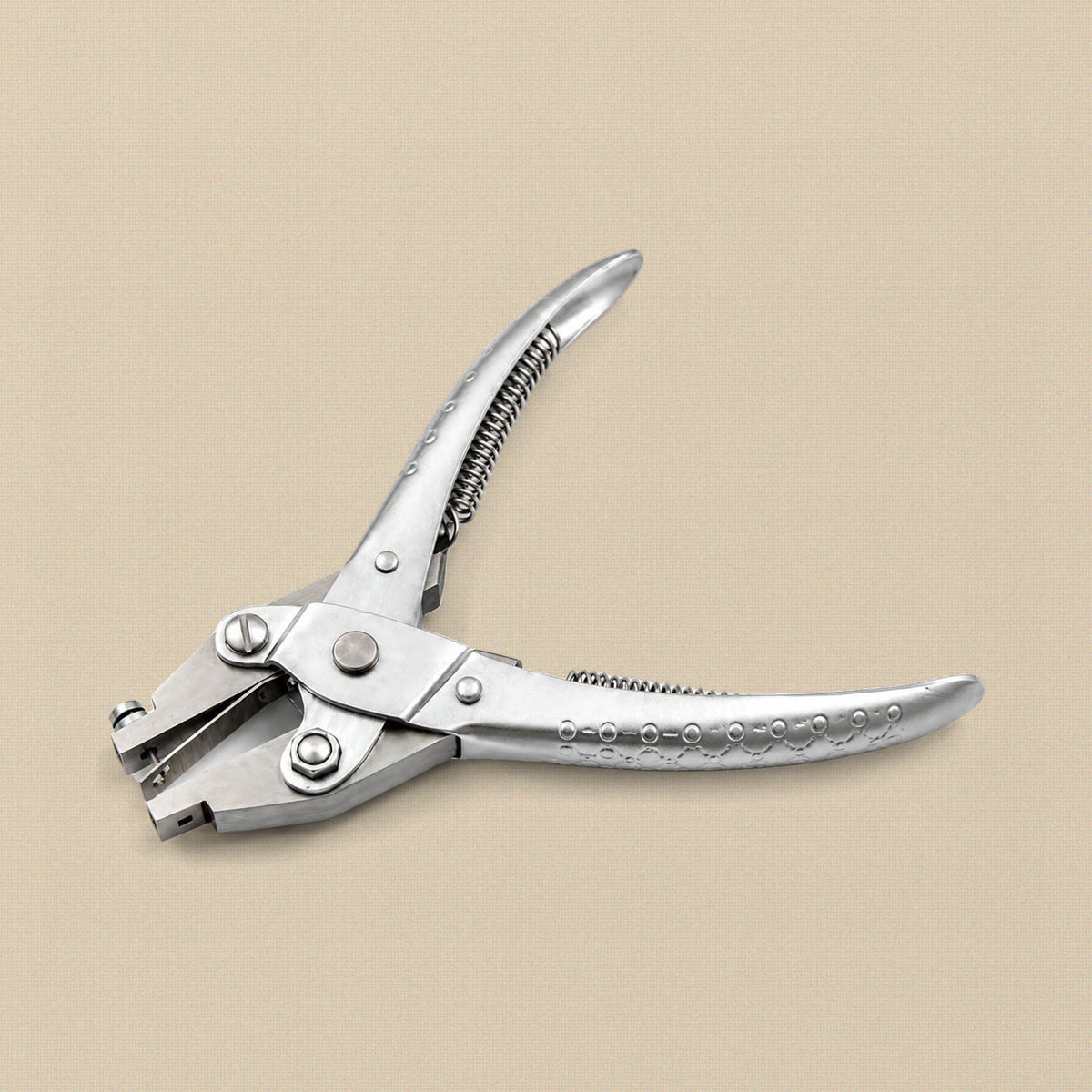 Parallel Action Round Metal Hole Punch Pliers, 1 mm Pin, 140 mm, Jewellery Wire Crafts Tool | Jewellery Making Tools | Toolsmith Ltd UK