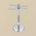 Universal Chrome Plated Safety Razor and Shaving Brush Stand, 7 x 15 cm | Shaving Stand | Toolsmith Ltd UK