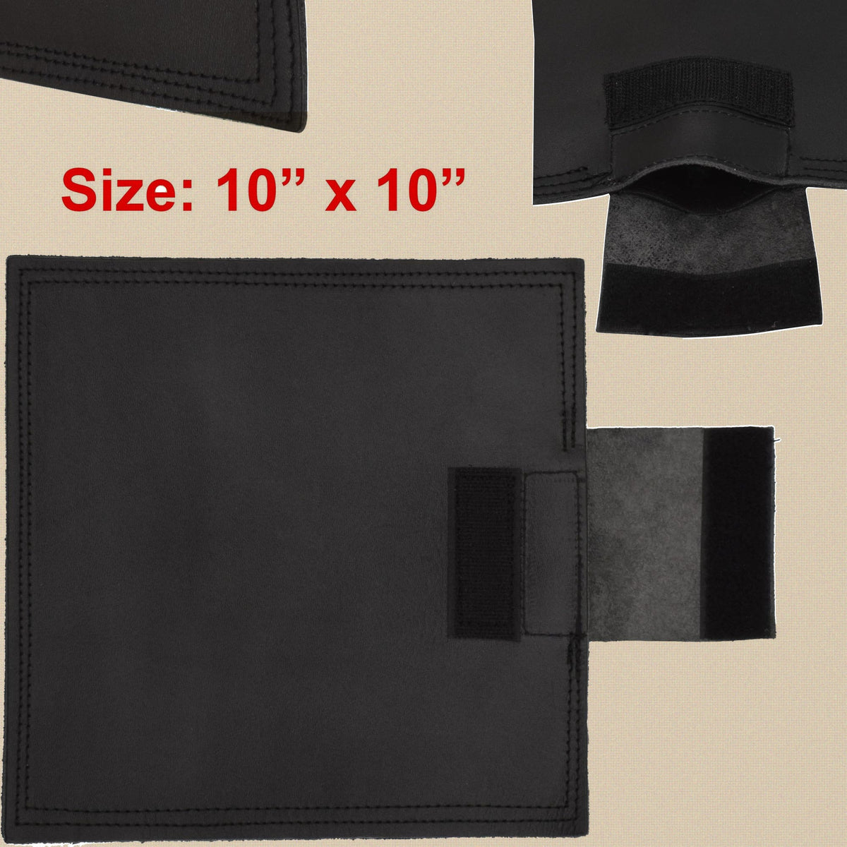Leather Sand Bag, 10 x 10 Inch Square, Unfilled, Triple Stitched, for Jewellery Stamping, Chasing and Engraving Support | Jewellery Making Tools | Toolsmith Ltd UK
