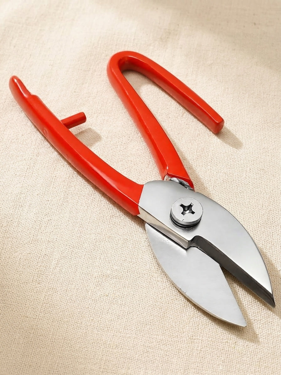 Heavy Duty Jewellery Shears with Bent Handle, Wide Blades, for Thick Sheet and Wire, 160 mm | Jewellery Making Tools | Toolsmith Ltd UK