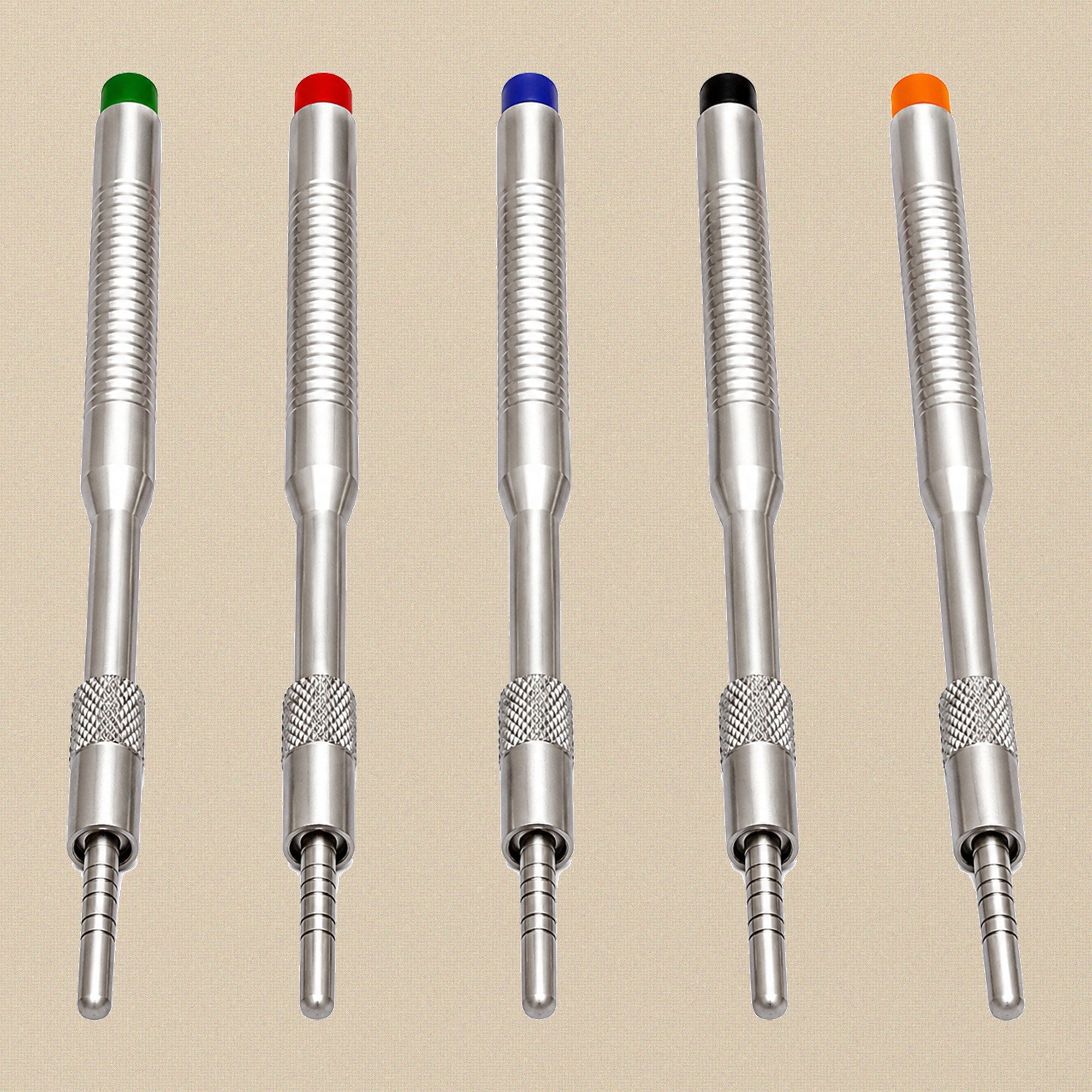 Dental Sinus Lift Osteotome Set: 10 Straight & Offset Convex Instruments in Leather Pouch