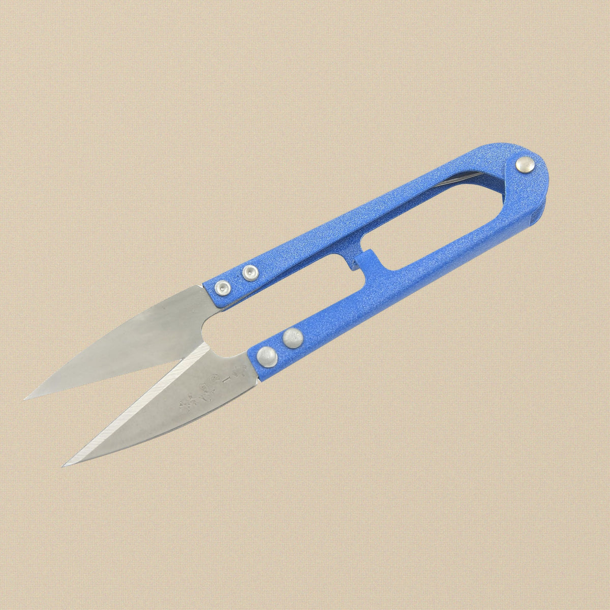 Thread Clippers, 4.5 Inch Spring Snips with Fine Pointed Blades, Blue and Silver Stainless Steel, for Sewing and Beading | Jewellery Making Tools | Toolsmith Ltd UK