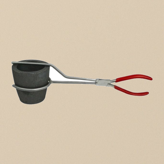 Exclusive Metal Crucible Tongs (ONLY) with PVC Handles, Casting and Melting Tool Holder | Jewellery Making Tools | Toolsmith Ltd UK